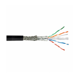 Cable SFTP CAT5E blindado de 4P para exterior de color negro de 305 metros Marca: Teklink