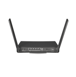Router inalámbrico de doble banda con 5 puertos Gigabit Ethernet y antenas externas Marca: Mikrotik