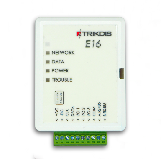 Comunicador Ethernet E16 Marca: TRIKDIS.