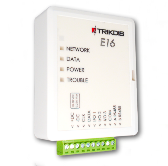 Comunicador Ethernet E16 Marca: TRIKDIS.