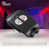 Llave de pánico inalámbrica de 2 botones PowerG Security PG9949 Marca: DSC