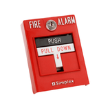 Estación manual de incendio direccionable con LED Marca: Simplex.