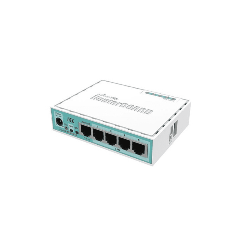 Router Board, 5 Puertos Gigabit Ethernet, 1 Puerto USB y versión 3 Marca: Mikrotik