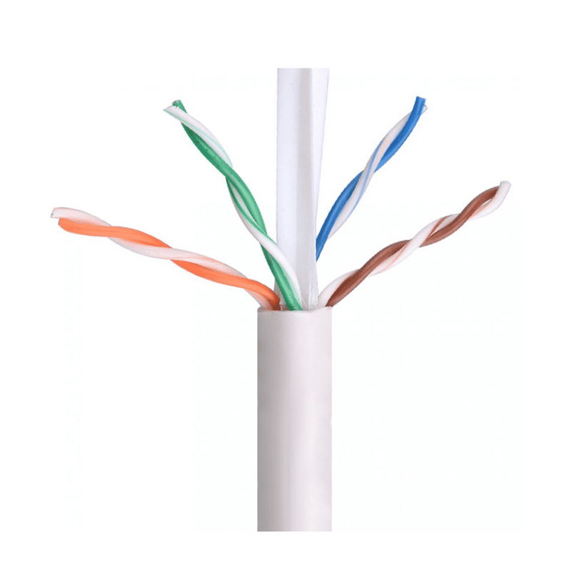 Cable UTP CAT6 305 metros 23AWG CCA Blanco Marca: IMEXX