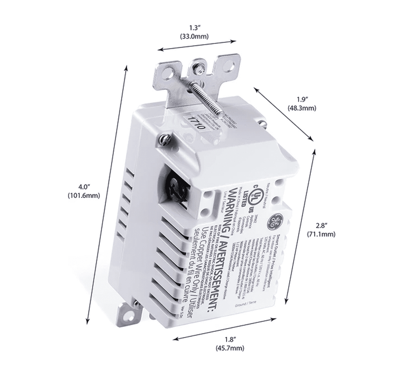 Tomacorriente inteligente Z-Wave Marca: General Electric.