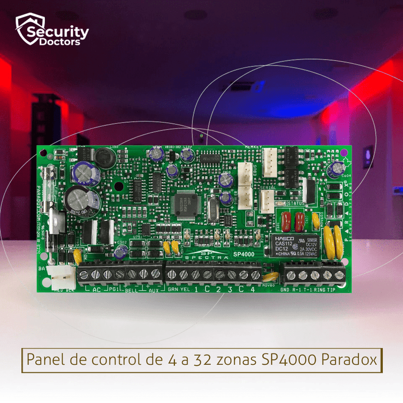 Panel de control de 4 a 32 zonas SP4000 Marca: Paradox