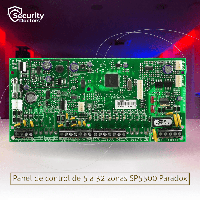 Panel de control de 5 a 32 zonas SP5500 Marca: Paradox
