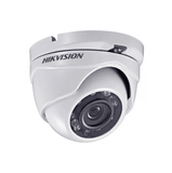 Cámara analógica tipo minidomo HD con lente 2.8mm IR20m Metálico 1080P/2MP DS2CE56D0TIRMF28 Marca: Hikvision.