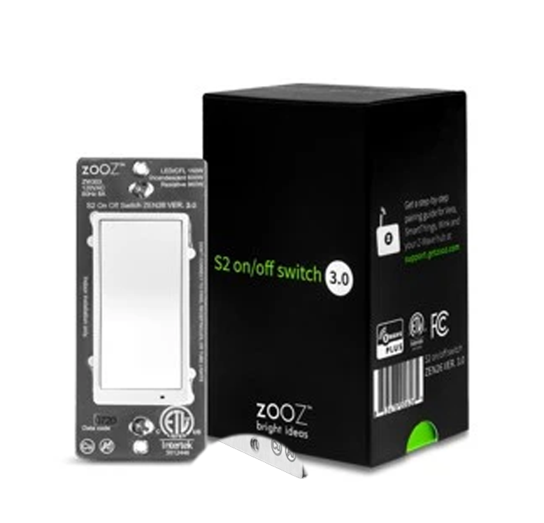 Interruptor de pared de encendido/apagado Z-Wave PLUS S2 ZEN26 VER 3.0 Marca: Zooz.