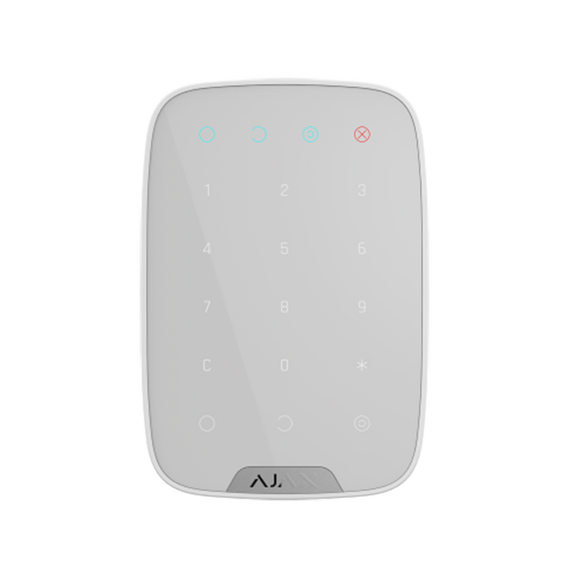 Teclado tactil inalambrico Ajax alimentado con 4 baterías AAA color blanco Marca: Ajax