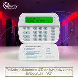 Teclado inalámbrico LCD de hasta 64 zonas RFK5564L1 Marca: DSC