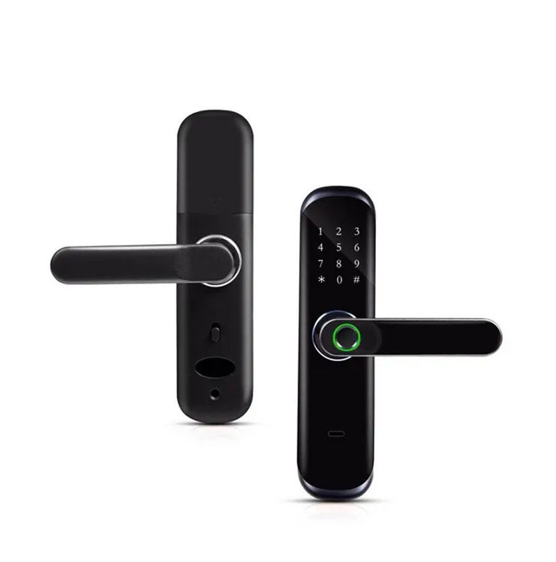 Cerradura inteligente con huella digital para puerta,  WiFi, contraseña, Tarjetas de proximidad HR01 Marca: Tuya