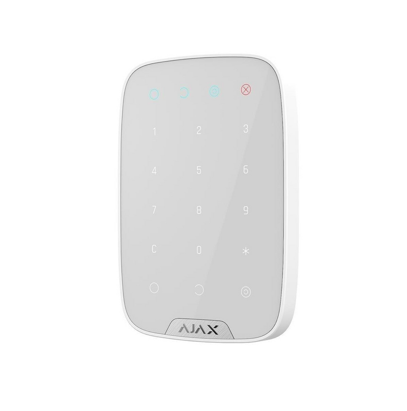 Teclado tactil inalambrico Ajax alimentado con 4 baterías AAA color blanco Marca: Ajax
