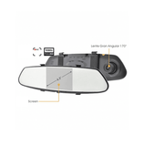 Pantalla retrovisor con cámara integrada 4.3