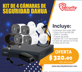 Kit de 4 camaras de seguridad análoga Dahua SDDK4