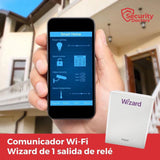 Comunicador Wi-Fi Wizard de 1 salida de relé, 16 usuarios, 1PGM Marca: Hagroy