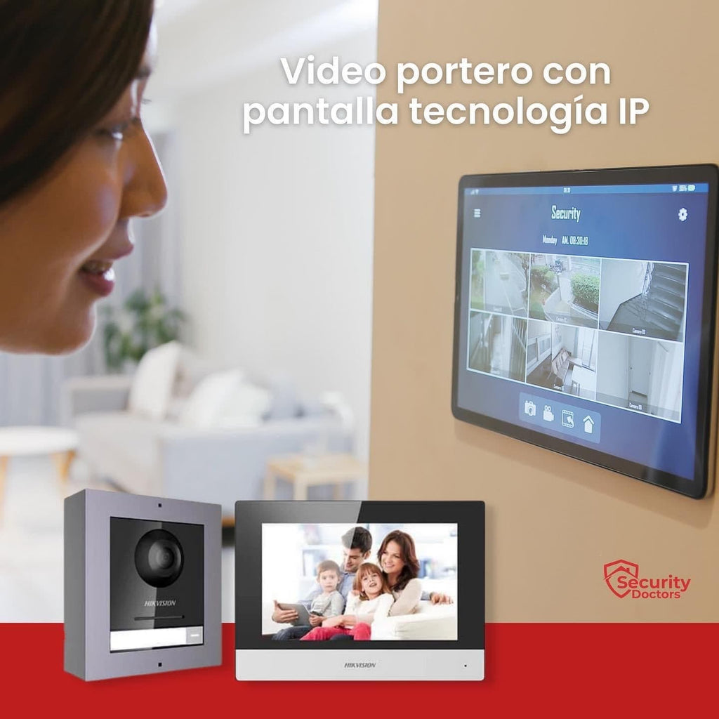 Video-Portero automatico con cámara inalámbrica, 2 receptores